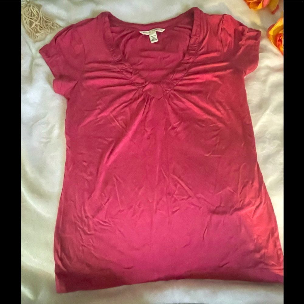 Banana Republic Mauve Colored V Neck Shirt Size XS, #461